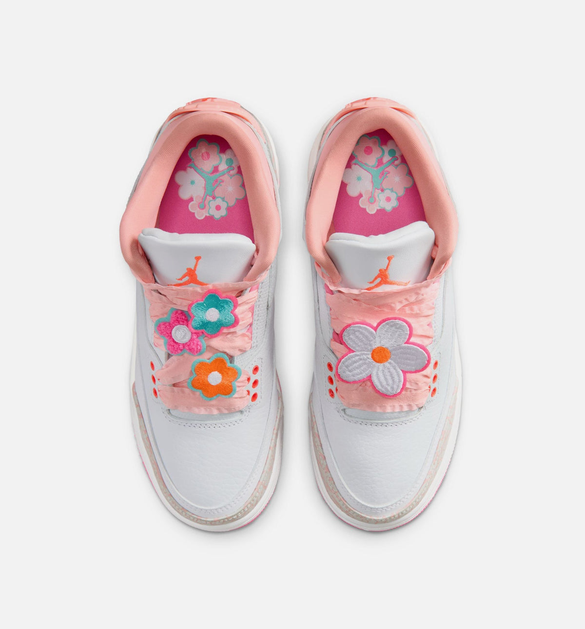 Air Jordan 3 Retro “Spring Flowers” Grade School Lifestyle Shoes (GS)