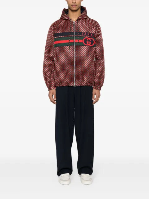 Gucci Interlocking GG hooded jacket