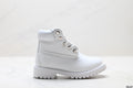 Timberland White Kids Premium Leather Boot