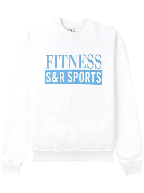 Sporty & Rich logo-print cotton sweatshirt