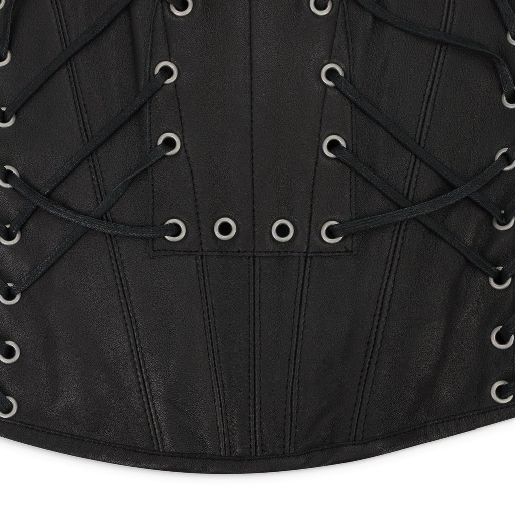 BLACK WINDOW LONGLINE CORSET