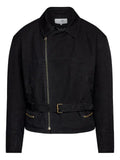 MM6 Maison Margiela belted asymmetrical-zip jacket