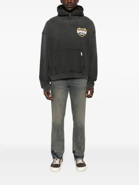 Represent logo-embroidered hoodie