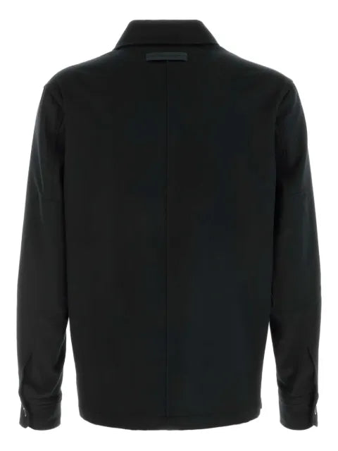 Zegna cashmere pocket-detail overshirt