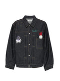 Undercover embroidered oversized denim jacket