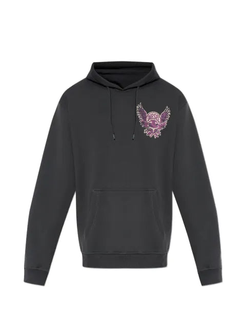 Diesel graphic-print drawstring hoodie