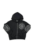 Mixed Emotion Eclipse rhinestone-embellishment hoodie