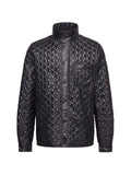 Moncler Cleorine geometric-quilted padded mid-length jacket