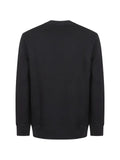 Paul Smith black cotton embroidered Zebra-logo sweatshirt