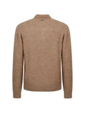 Herno Resort flecked-knit polo sweater