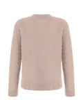 Maison Margiela velvet-panelled V-neck sweater