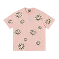 Denim Tears Baby Pink Oversized All Over Beige Flower Wreath TOP