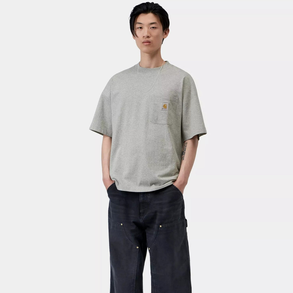 Carhartt WIP S/S Work Pocket T-Shirt: Grey Heather