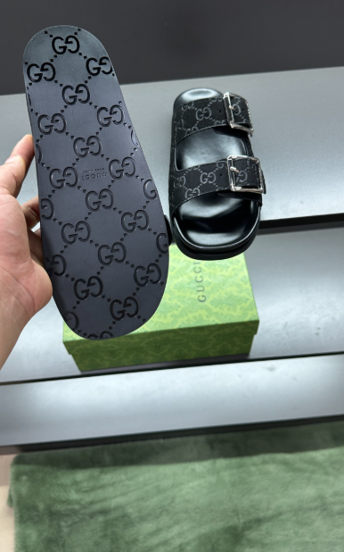 Luxury Double Buckle Slide Sandals – Premium Non-Slip Designer-Inspired Comfort Slides