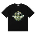 Rhude Laurel Crest Badge Graphic Oversized Tee Black