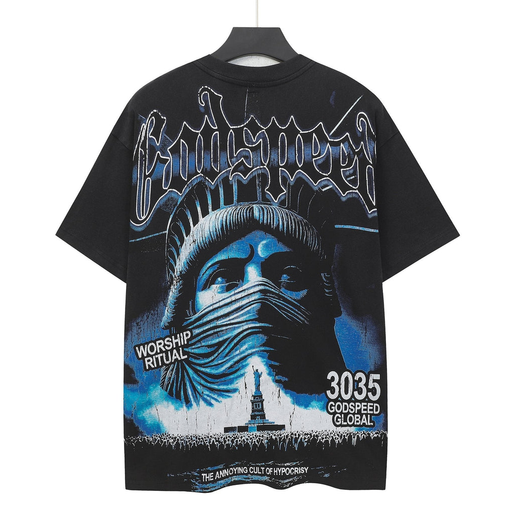 Godspeed Worship Ritual Washed Graphic T-Shirt