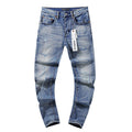 Purple Brand Blue Distressed Washed Denim Jeans