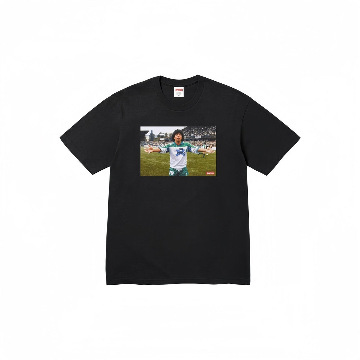 Supreme Maradona No Drug Graphic T-Shirt