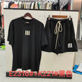 ESSENTIALS Three-Bar Graphic T-Shirt and Shorts Set