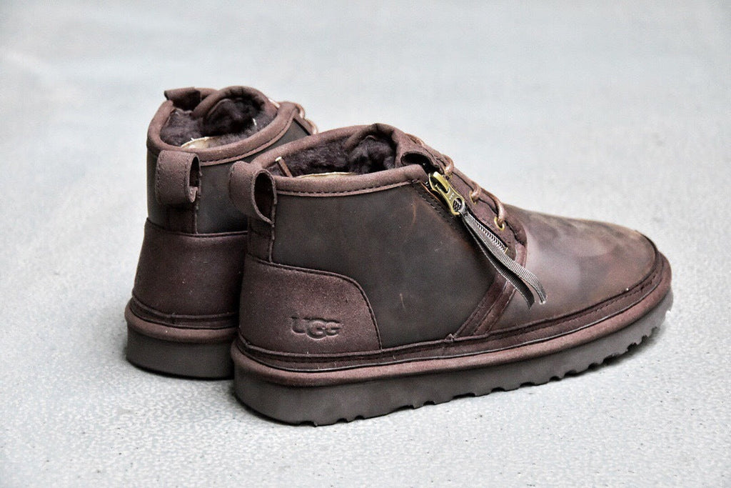 Men’s Crazy Horse Leather Zip Boots — New Arrival | In Stock