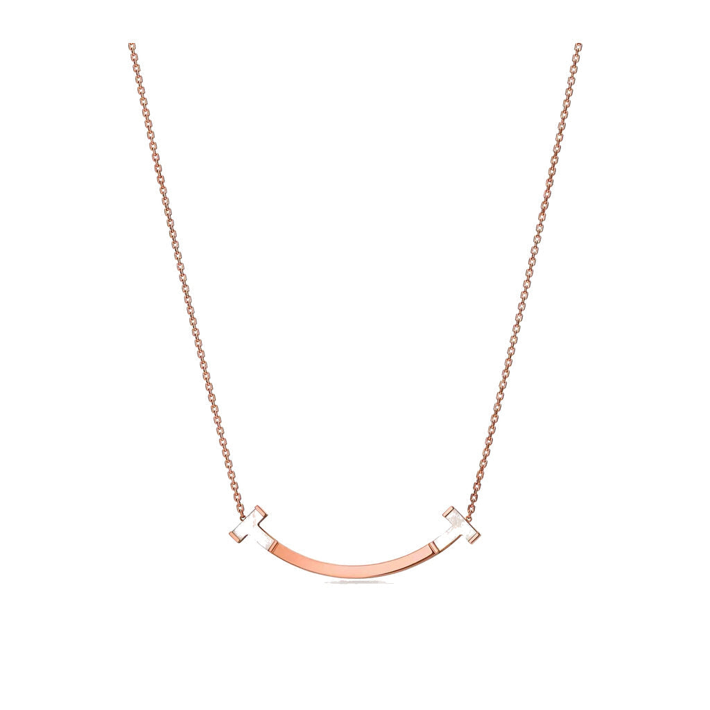 Tiffany Style Smile 18K Gold-Plated Necklace