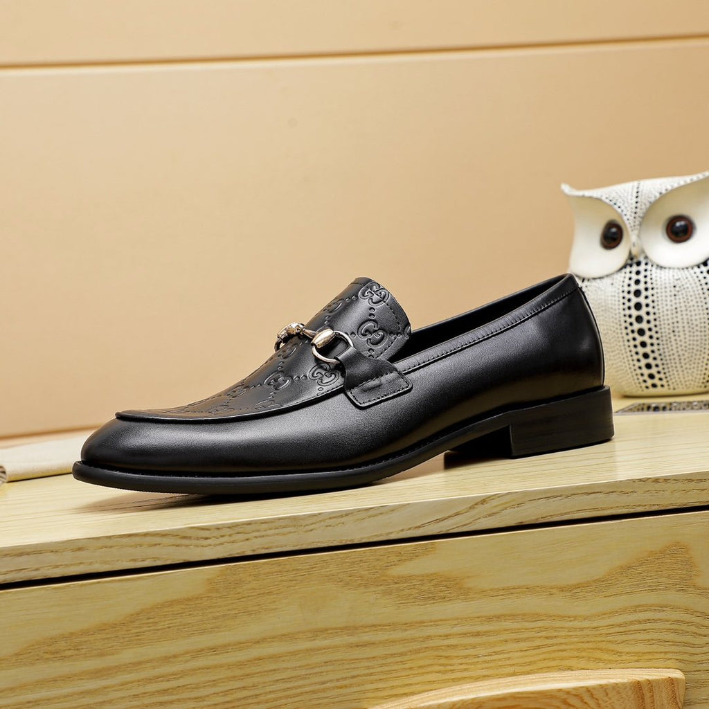 Gucci Black Horsebit Loafers - Leather Lining