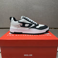 DIESEL Black and White Low-Top Sneakers