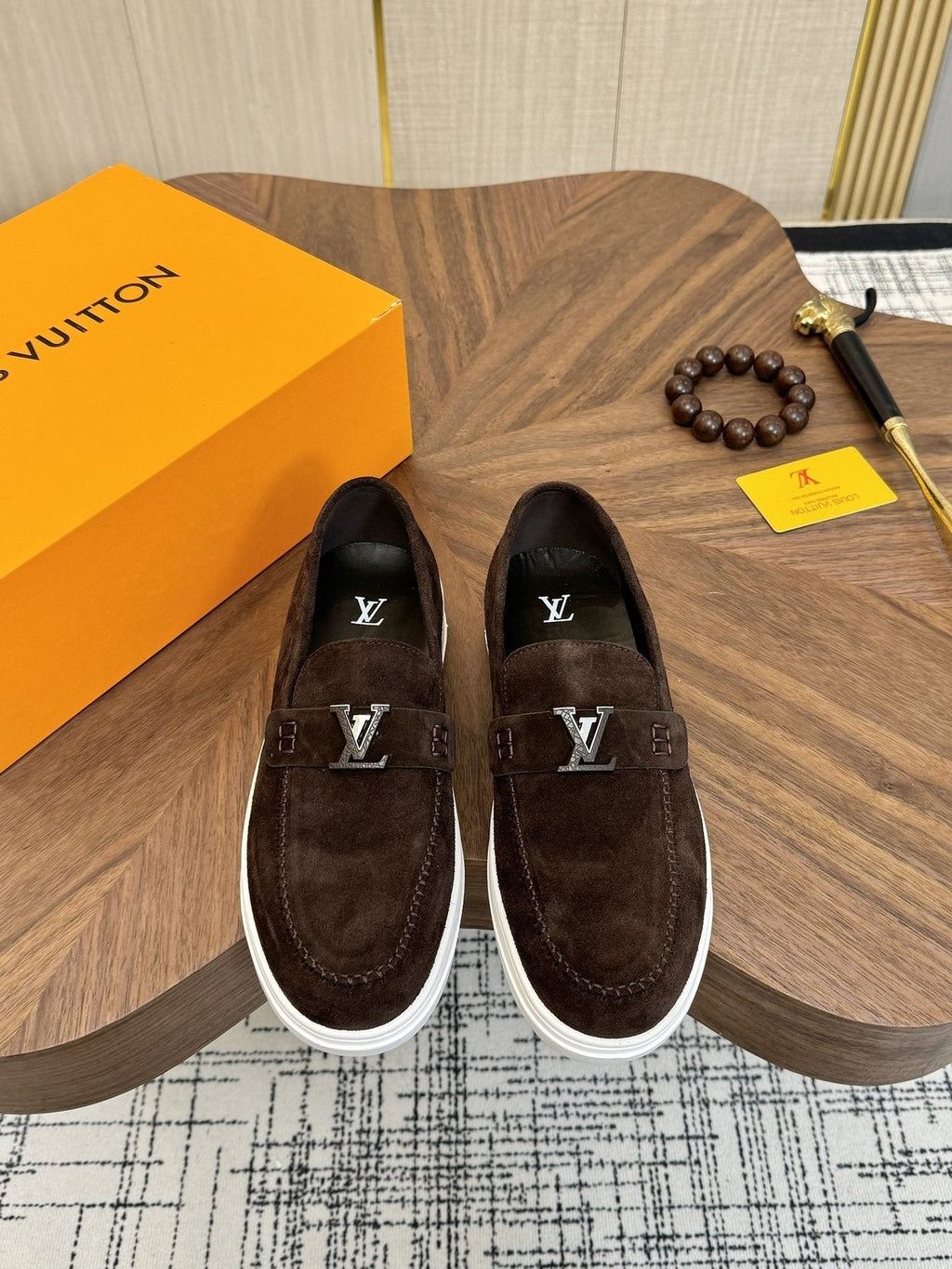 Louis Vuitton LV Logo Slip-On Shoes