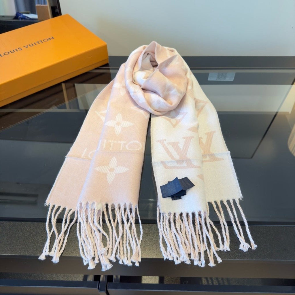 Louis Vuitton Monogram Fringe Scarf