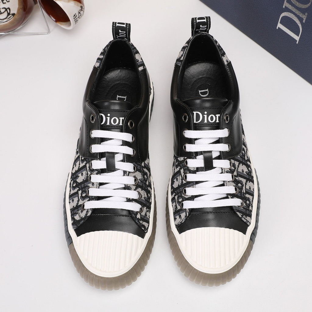 Dior Patterned Low-Top Sneakers